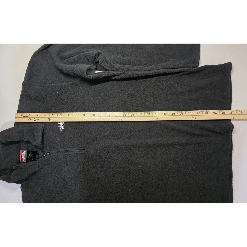 The‎ North Face Mens Size M Black 1/4 Zip Fleece Pullover